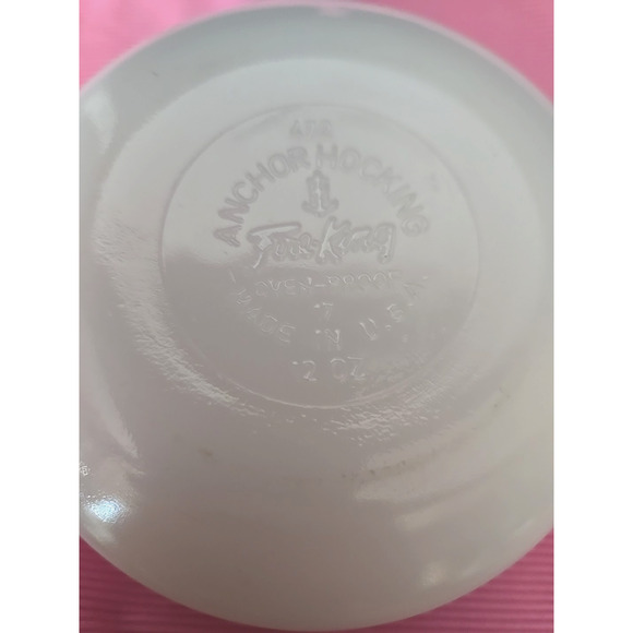 VTG Anchor Hocking Fire King 472 12oz Ovenware Blue Cornflower Casserole w Lid - Picture 6 of 8